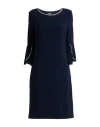 Frank Lyman Woman Midi Dress Midnight Blue Size 12 Polyester, Elastane