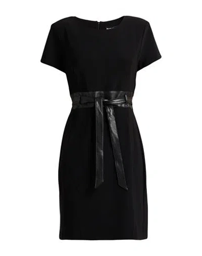 Frank Lyman Woman Mini Dress Black Size 14 Polyester, Elastane, Polyurethane