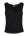 Frank Lyman Woman Top Black Size 10 Polyethylene, Elastane In Black
