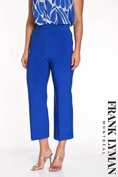 Frank Lyman Women's Crop Pant In Royal In Blue