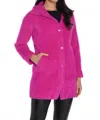 Frank Lyman Women's Faux Fur Jacket In Fuchsia In Pink
