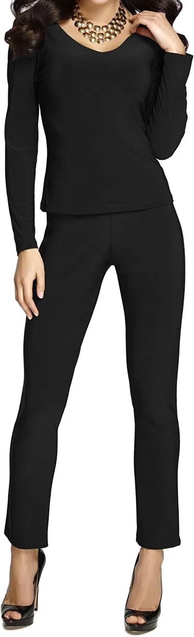 Frank Lyman Women's High Rise Pants In Black