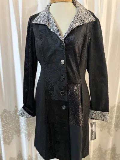 Frank Lyman Women's Long Sleeve Jacket In Black/ Silver In Multi