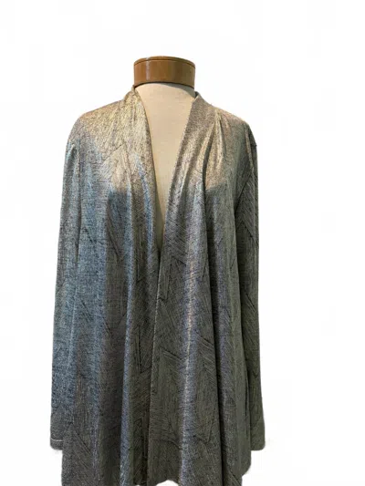 Frank Lyman Women's Long Sleeve Jacket In Gold In Grey