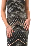 Frank Lyman Women's Shift Mini Dress In Black/blue