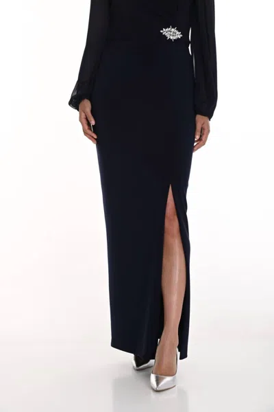 Frank Lyman Women's Skirt In Midnight In Blue