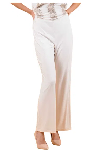 Frank Lyman Women's Trousers  038a-be Wide In Beige