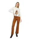 Frank Lyman Women's Trousers  253193 Cigarettes In Orange