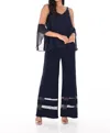 Frank Lyman Women's Wide-leg Pants In Midnight In Blue