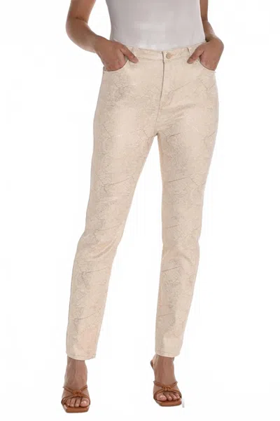 Frank Lyman Women's Woven Pant In Beige In Neutral
