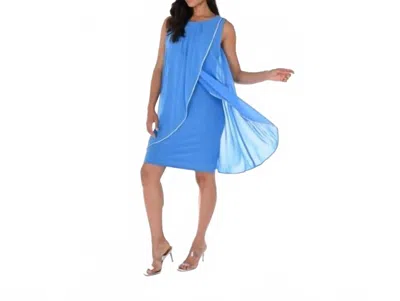 Frank Lyman Woven Dress In Blue