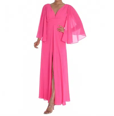Frank Lyman Woven Gown In Pink