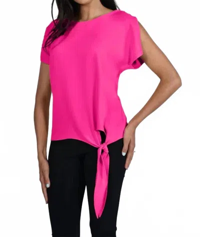 Frank Lyman Woven Top In Hot Pink