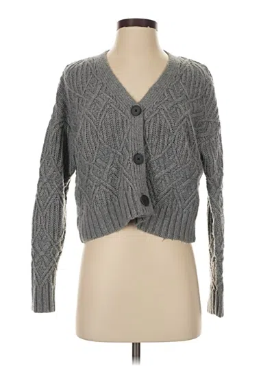 Pre-owned Frank + Oak Cardigan Sweater In Gray