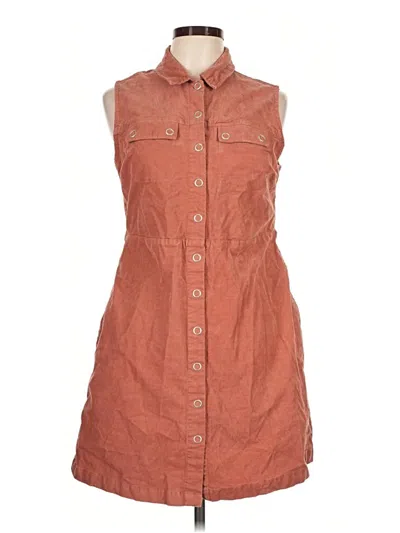 Pre-owned Frank + Oak Casual Dress In Orange