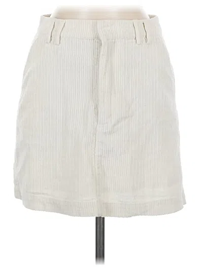 Pre-owned Frank + Oak Casual Skirt In White