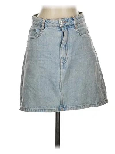 Pre-owned Frank + Oak Denim Skirt In Blue