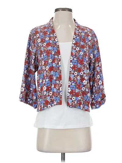 Pre-owned Frank + Oak Kimono In Blue