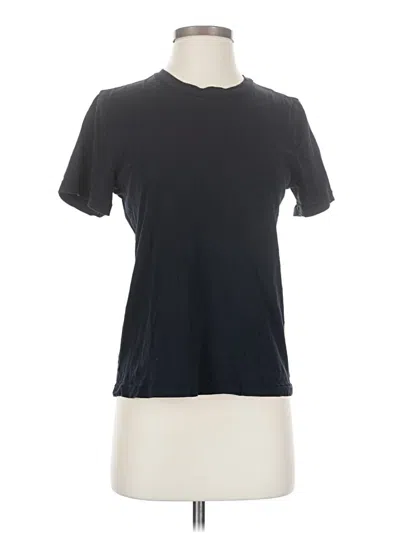 Pre-owned Frank + Oak Short Sleeve T-shirt In Black