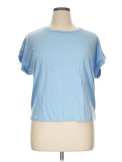 Pre-owned Frank + Oak Short Sleeve T-shirt In Blue