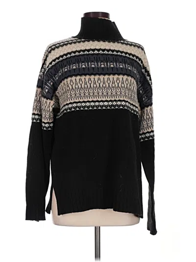 Pre-owned Frank + Oak Wool Pullover Sweater In Black