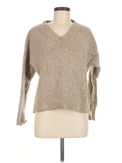 Pre-owned Frank + Oak Wool Pullover Sweater In Tan