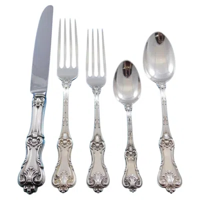 Pre-owned Frank Smith Co. Federal Cotillion By Fr. Smith Sterling Silver Flatware Set Service 61 Pc Dinner
