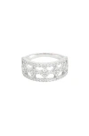 Frankie & Zoe 10k White Gold Lab Grown Diamond Band Ring In Gold