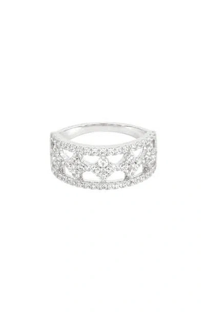 Frankie & Zoe 10k White Gold Lab Grown Diamond Band Ring