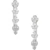 Frankie & Zoe 10k White Gold Lab Grown Diamond Huggie Hoop Earrings In White