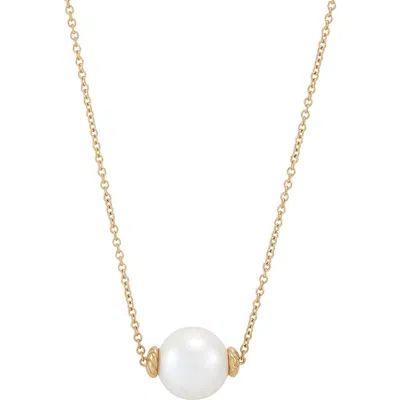 Frankie & Zoe 13-14mm Freshwater Pearl Necklace In Gold