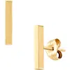 Frankie & Zoe 14k Gold Bar Stud Earrings In Yellow Gold