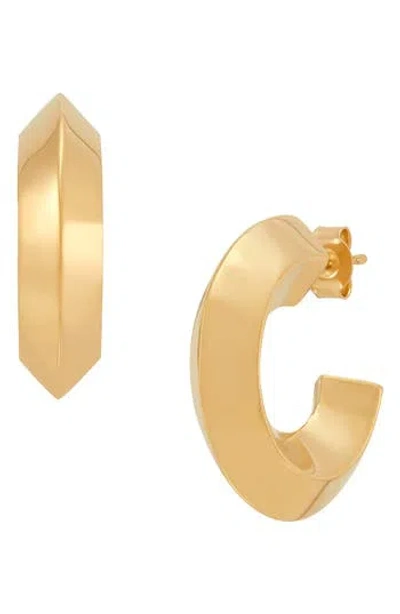 Frankie & Zoe 14k Gold Chunky Hoop Earrings In Yellow Gold