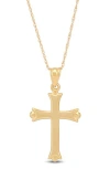 Frankie & Zoe 14k Gold Cross Necklace