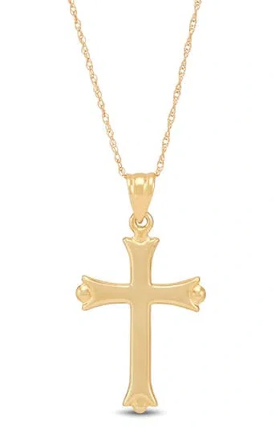 Frankie & Zoe 14k Gold Cross Necklace