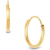 Frankie & Zoe 14k Gold Endless Hoop Earrings