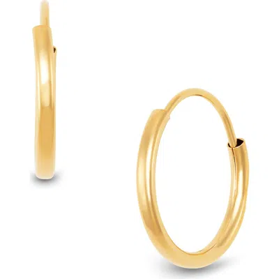 Frankie & Zoe 14k Gold Endless Hoop Earrings