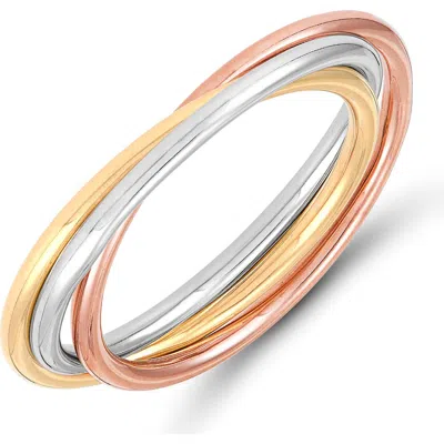 Frankie & Zoe 14k Gold Rolling Band Ring In Multi
