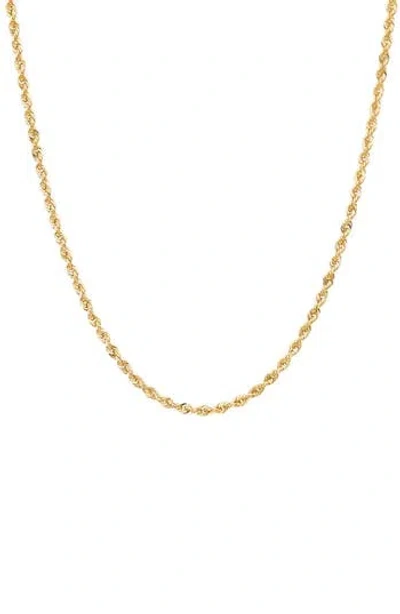 Frankie & Zoe 14k Gold Rope Chain Necklace