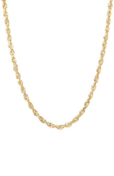 Frankie & Zoe 14k Gold Rope Chain Necklace
