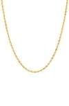 Frankie & Zoe 14k Gold Rope Chain Necklace In Gold