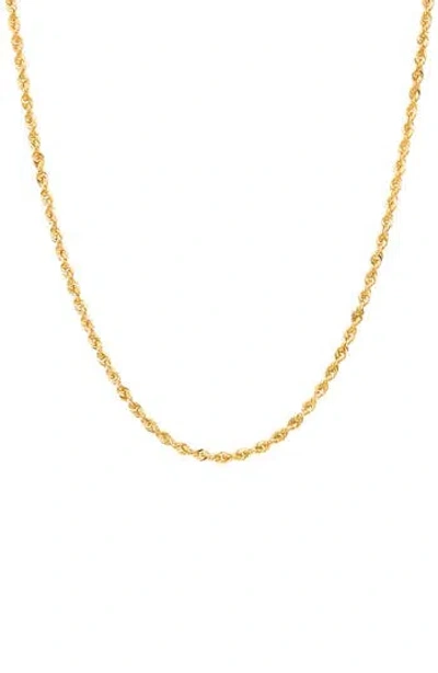 Frankie & Zoe 14k Gold Rope Chain Necklace