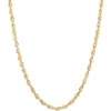 Frankie & Zoe 14k Gold Rope Chain Necklace In Gold