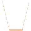 Frankie & Zoe 14k Rose Gold Polished Bar Pendant Necklace In Gold