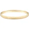 Frankie & Zoe 14k Yellow Gold Knife Edge Bangle Bracelet
