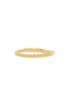 Frankie & Zoe 14k Yellow Gold Lab Grown Diamond Twisted Band Stackable Ring In Gold