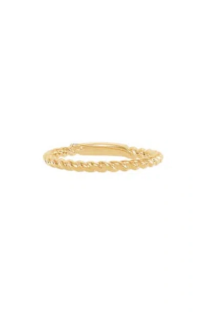Frankie & Zoe 14k Yellow Gold Lab Grown Diamond Twisted Band Stackable Ring