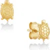 Frankie & Zoe 14k Yellow Gold Turtle Stud Earrings