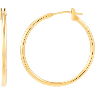 Frankie & Zoe 25mm Snap Hoop Earrings In Gold