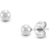 Frankie & Zoe 4mm High Polish Ball Stud Earrings In Gold
